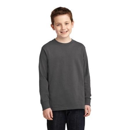 Port & Company ®  Youth Long Sleeve 5.4-oz 100% Cotton T-Shirt. PC54YLS
