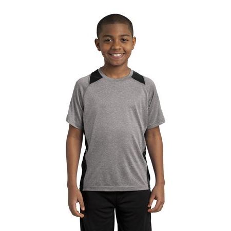 Sport-Tek ®  Youth Heather Colorblock Contender Tee. YST361